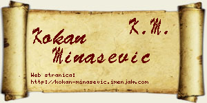 Kokan Minašević vizit kartica